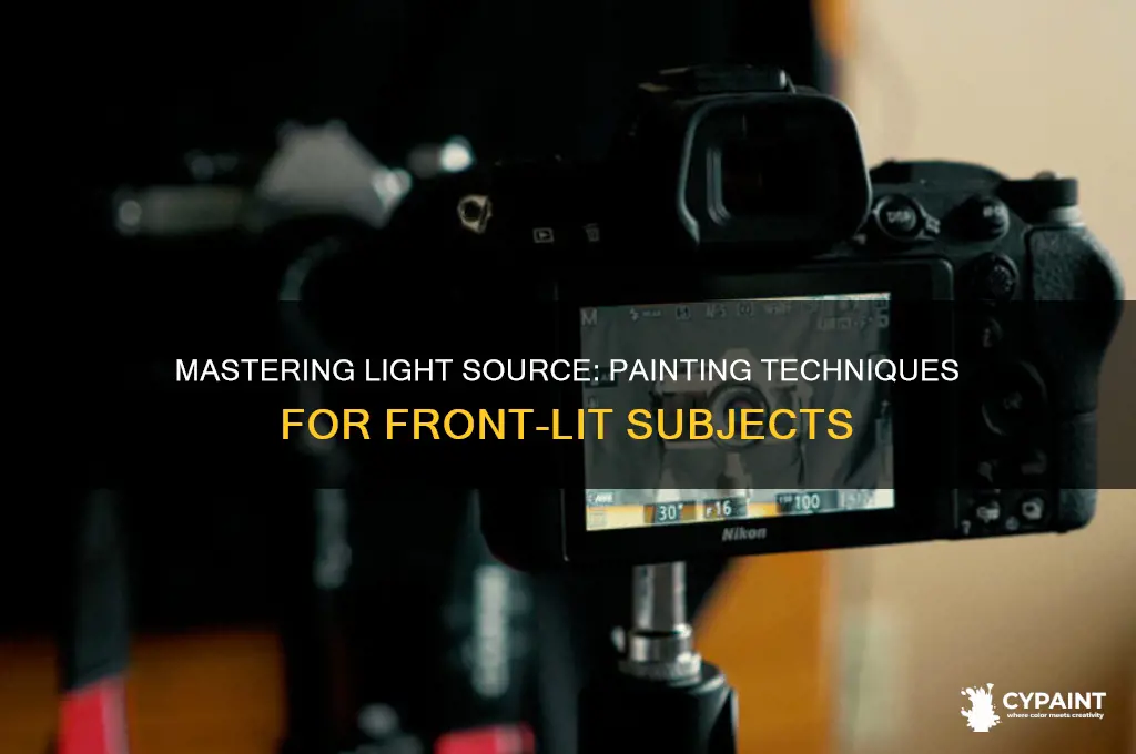 how to paint light source in front of subject background