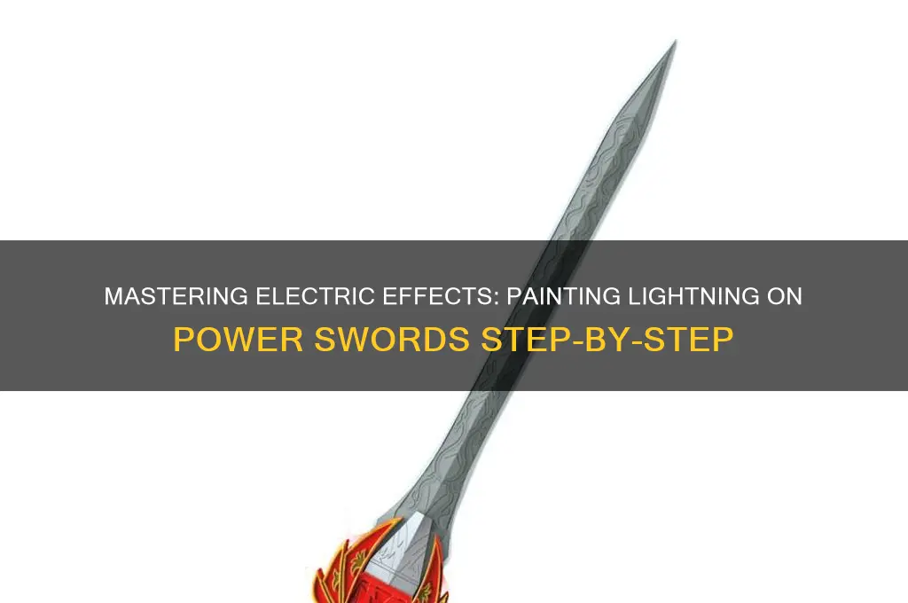 how to paint lightning on power swords