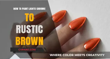 Transform Chrome Lights to Rustic Brown: A Step-by-Step Painting Guide