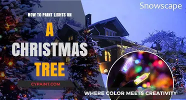Glowing Christmas Magic: Easy Steps to Paint Lights on Your Tree