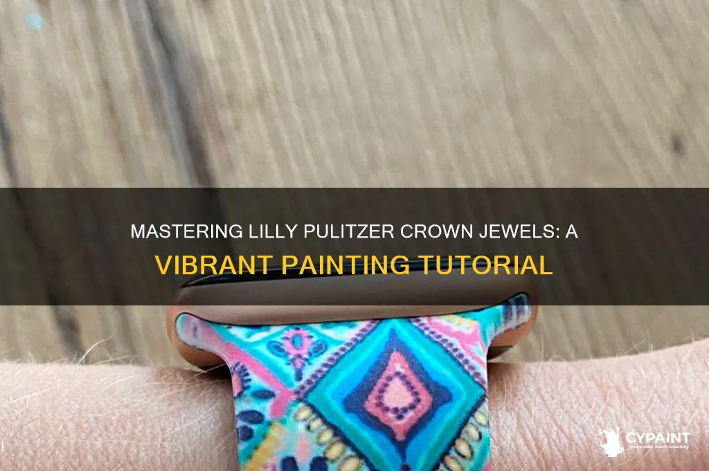 how to paint lilly pulitzer crown jewels