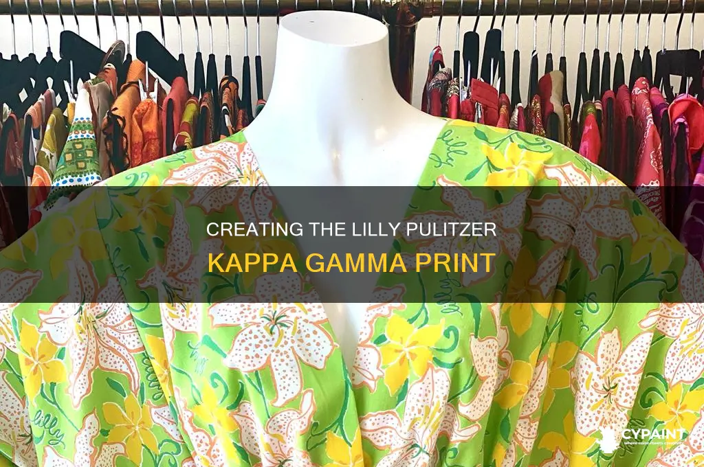how to paint lilly pulitzer kappa kappa gamma print