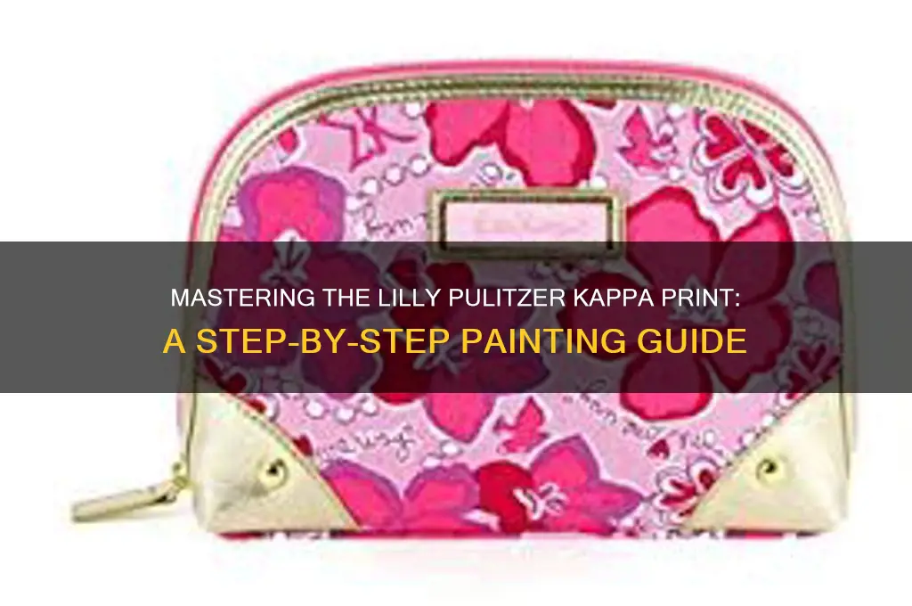how to paint lilly pulitzer kappa print