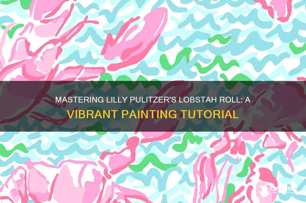 how to paint lilly pulitzer lobstah roll