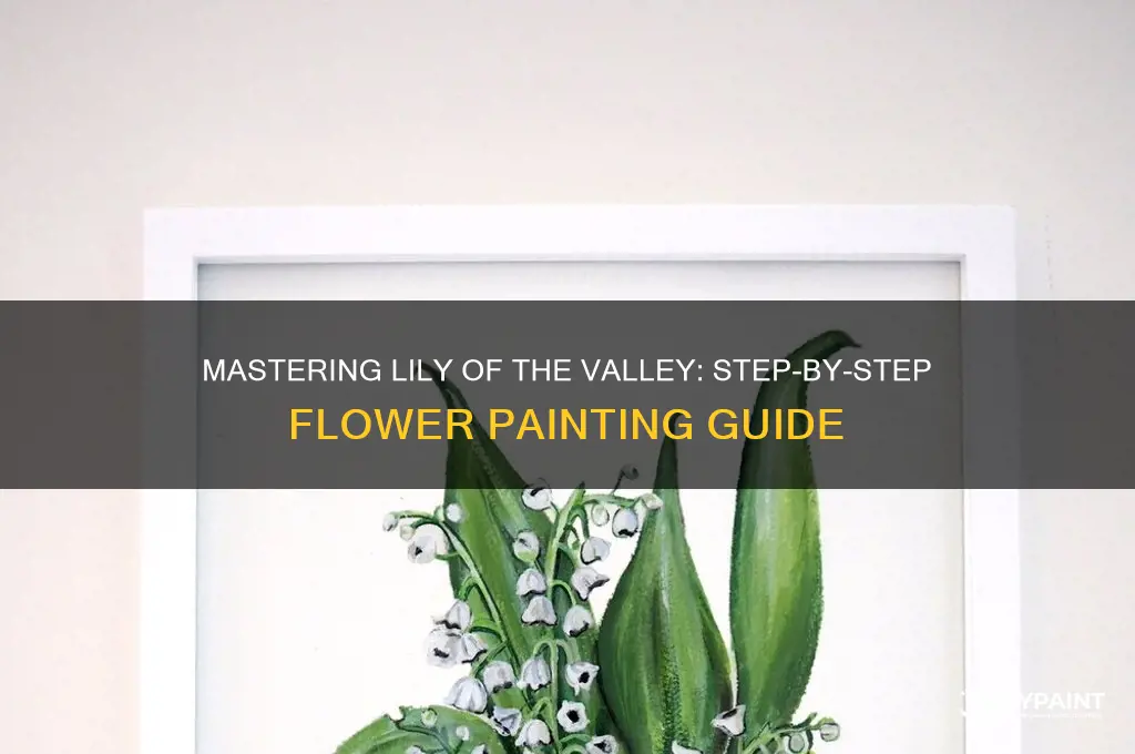 how to paint lily of the valley flowers