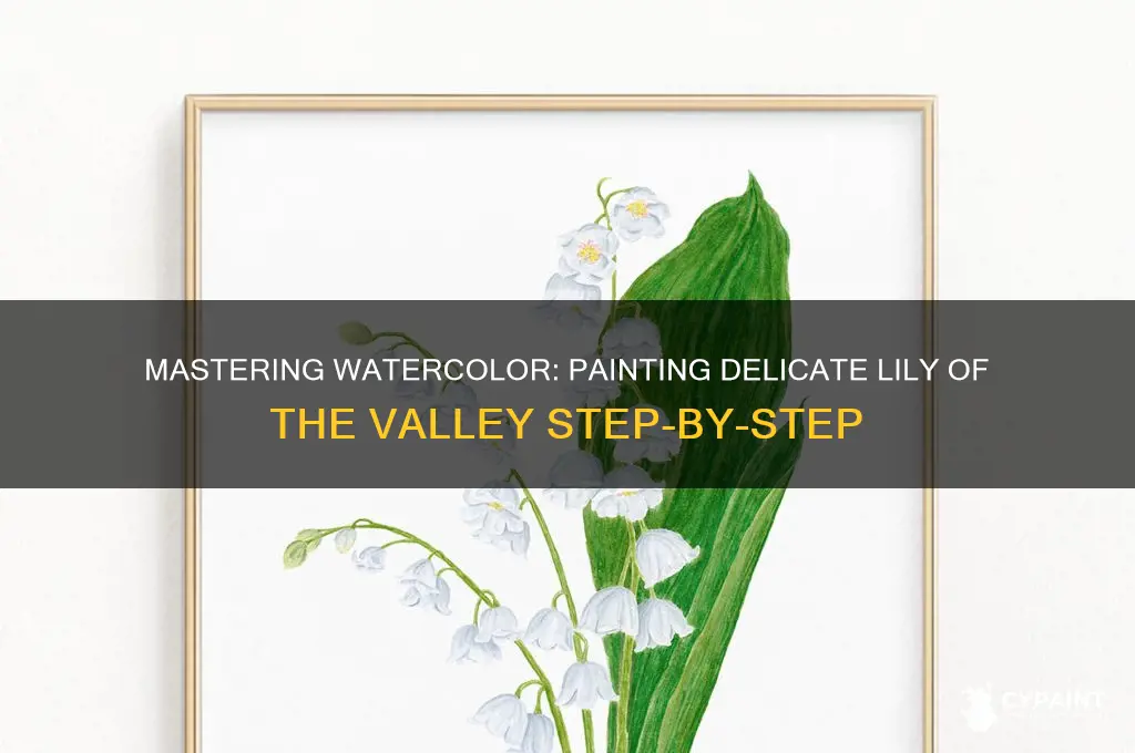 how to paint lily of the valley