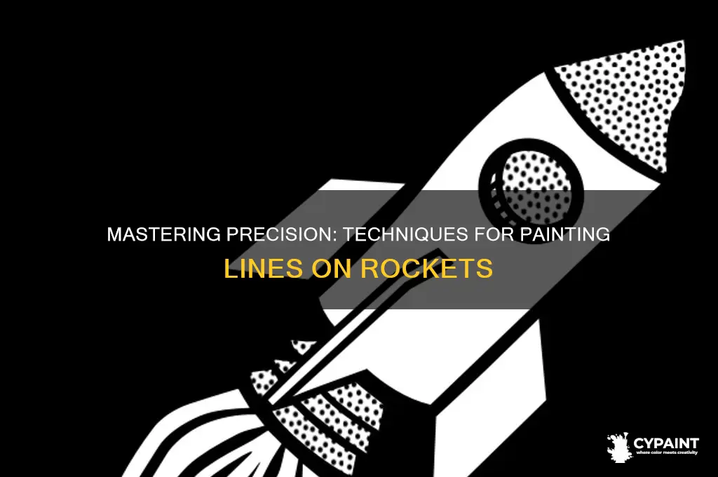 how to paint lines on a rocket