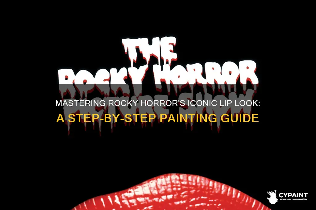how to paint lips from rocky horror