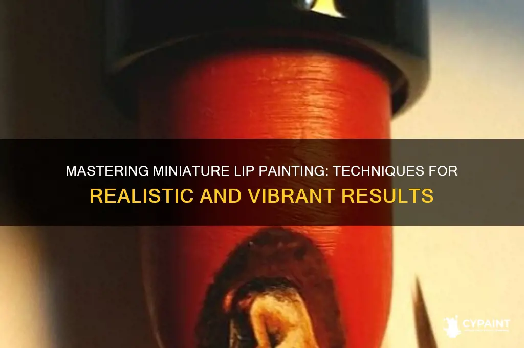 how to paint lips on a miniature