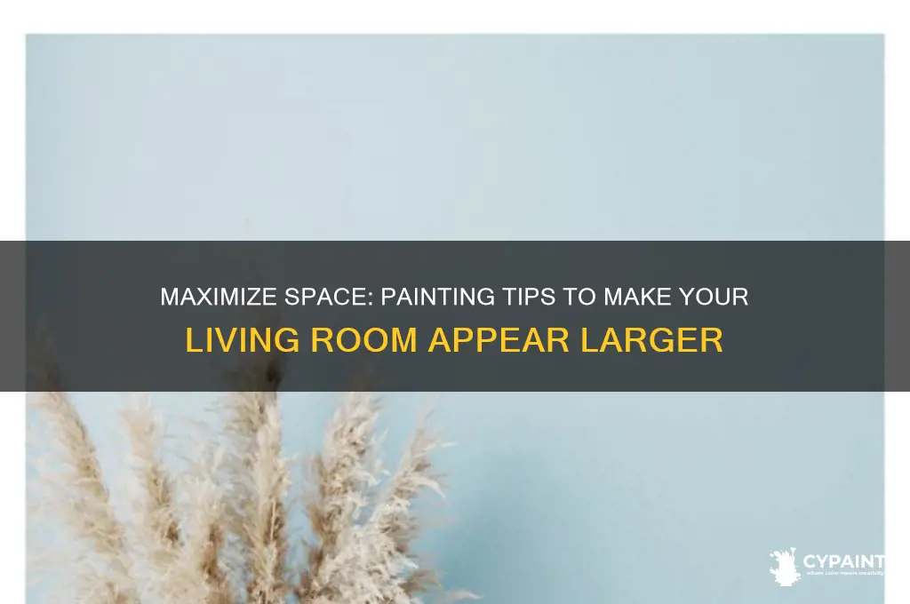 how to paint living room to look bigger