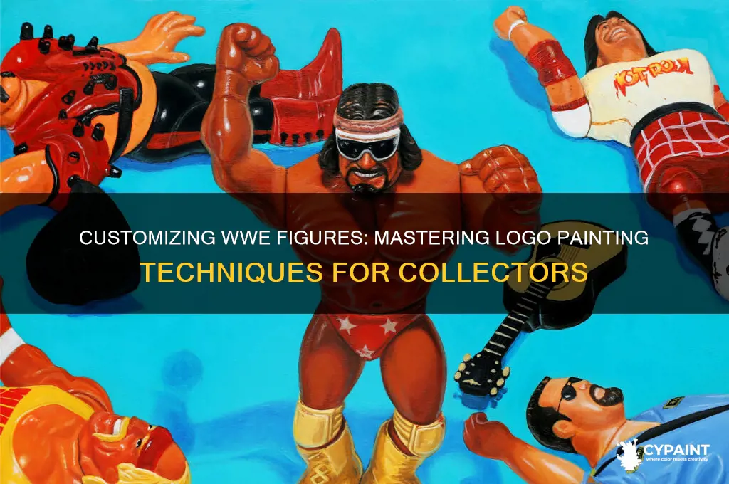 how to paint logos on wwe figures
