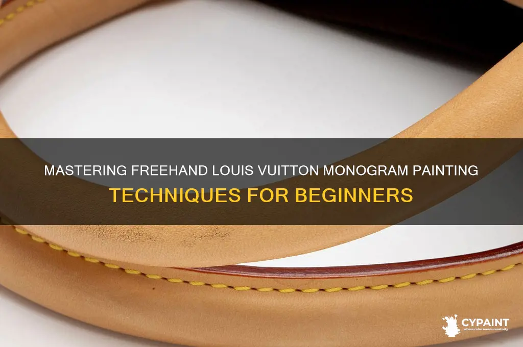 how to paint louis vuitton without stencil