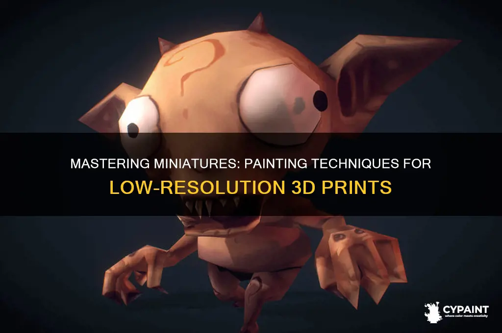 how to paint low resolution 3d printed models