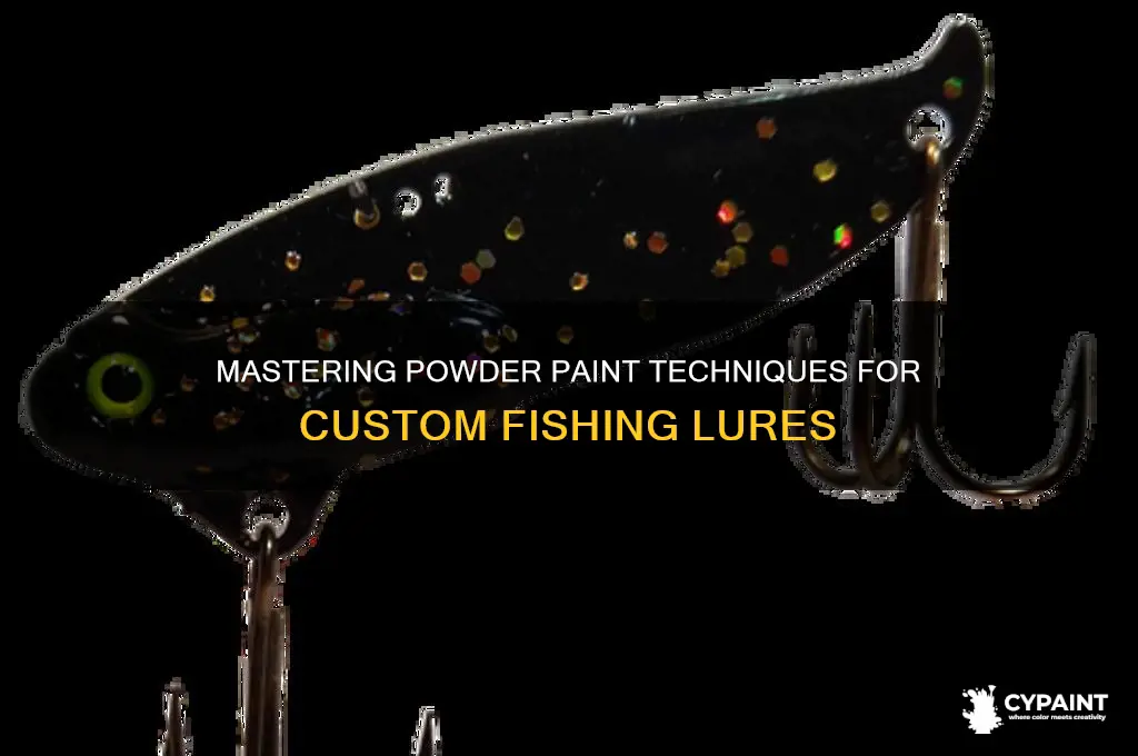 how to paint lures with powder paint
