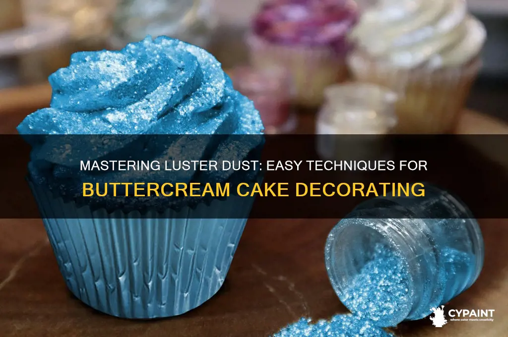 how to paint luster dust on buttercream