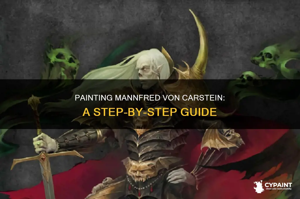 how to paint mannfred von carstein mortarch of night