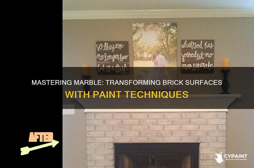 how to paint marble effect on brick