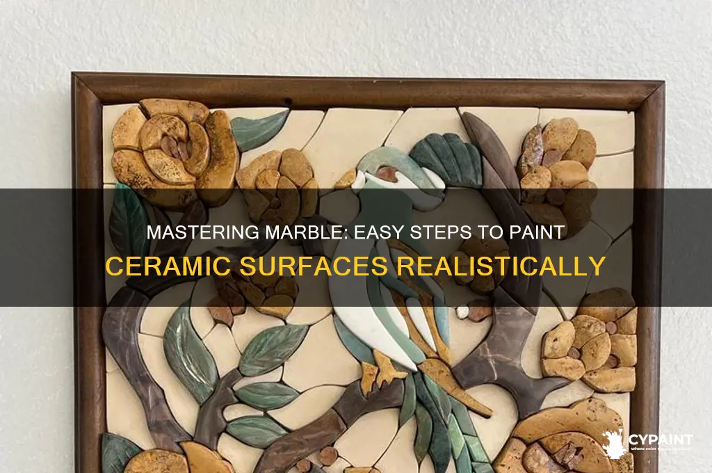 how to paint marble effect on ceramic