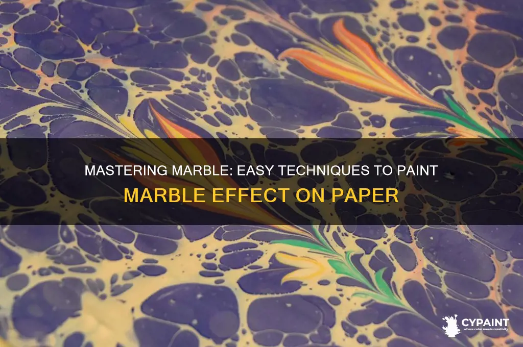 how to paint marble effect on paper