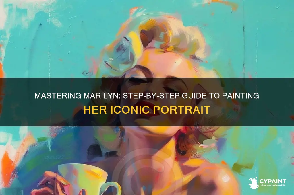how to paint marilyn monroe step by step