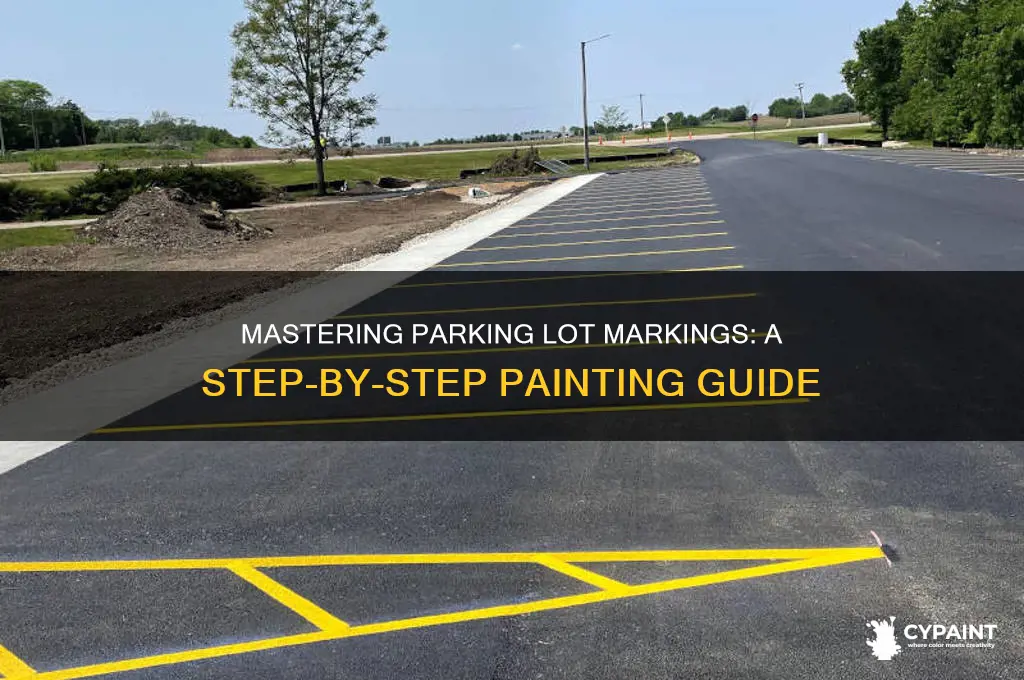 how to paint markings on parking lot