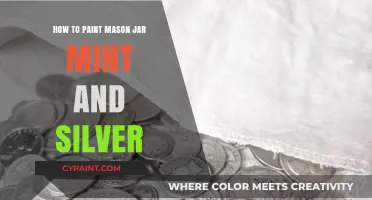 DIY Mason Jar Makeover: Mint and Silver Painting Tutorial