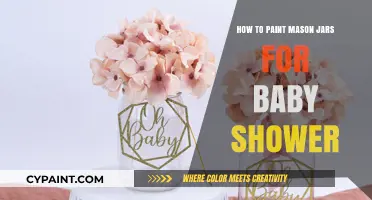 Creative DIY: Painting Mason Jars for a Charming Baby Shower Decor