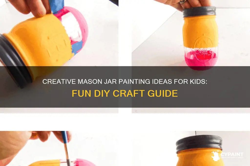how to paint mason jars for kids