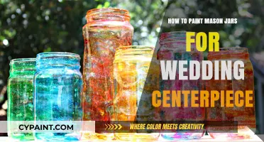 Elegant DIY Mason Jar Painting Ideas for Wedding Centerpieces
