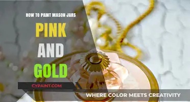 DIY Pink & Gold Mason Jars: Easy Painting Tutorial for Elegance