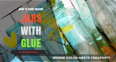 Creative DIY: Painting Mason Jars with Glue for Unique Decor