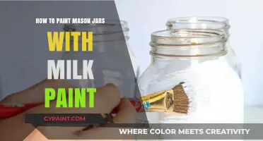 Creative DIY: Painting Mason Jars with Milk Paint for Rustic Charm