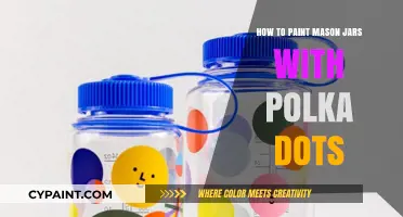 Easy DIY Polka Dot Mason Jar Painting Tutorial for Beginners