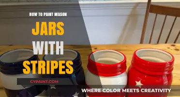 Easy Striped Mason Jar Painting: Creative DIY Craft Tutorial