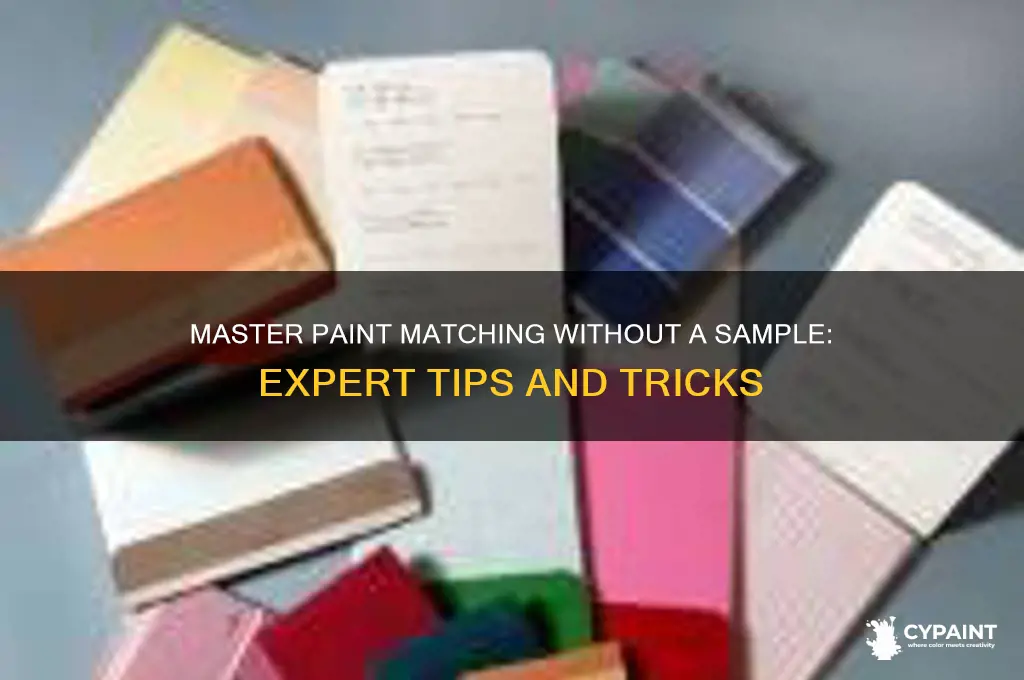 how to paint match without a sample