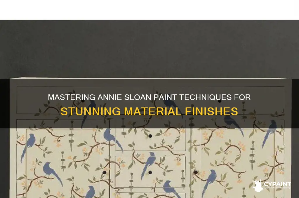how to paint material with annie sloan