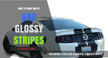 Mastering Matte and Glossy Stripes: A Step-by-Step Painting Guide
