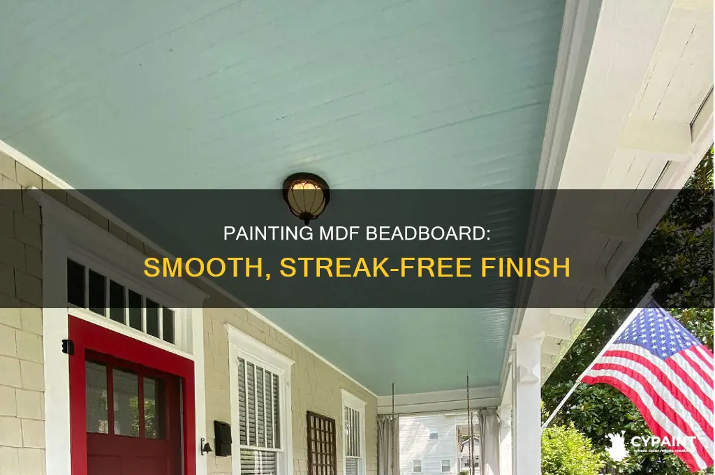 how to paint mdf beadboard with no roller marks