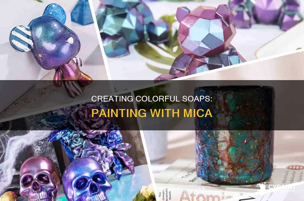 how to paint melt and pour soap with mica