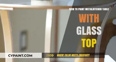 Revamp Your Metal Kitchen Table with Glass Top: Easy Painting Guide