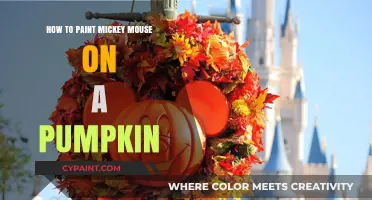 Spooky Disney Fun: Painting Mickey Mouse on a Pumpkin