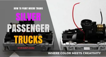 Mastering Silver Paint Techniques for Micro Trains Passenger Trucks