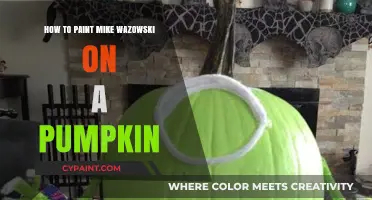 Spooky Fun: Painting Mike Wazowski on Your Halloween Pumpkin