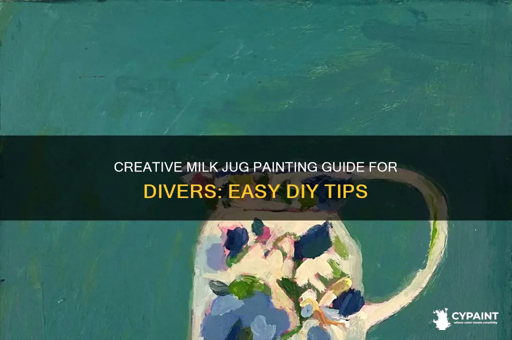 how to paint milk jugs for divers