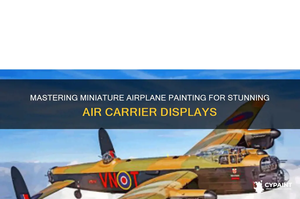 how to paint miniature airplane fir aircariers