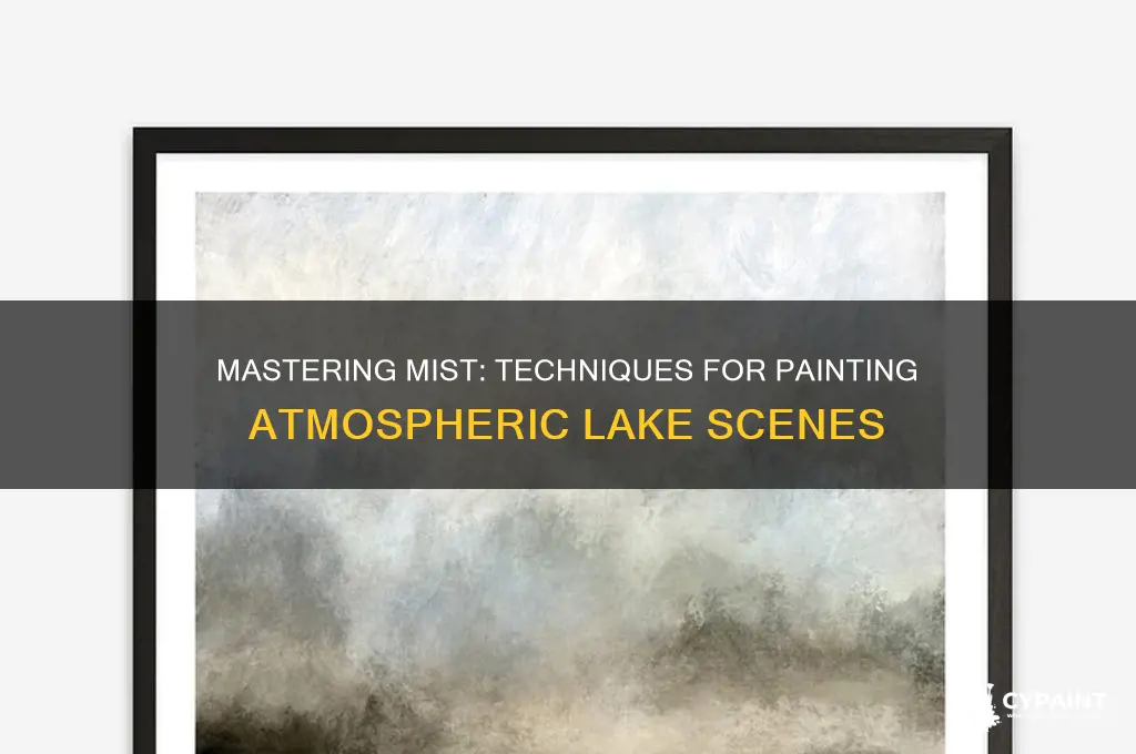 how to paint mist on a lake