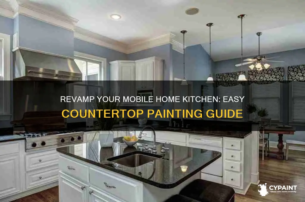 how to paint mobile home kitchen countertops
