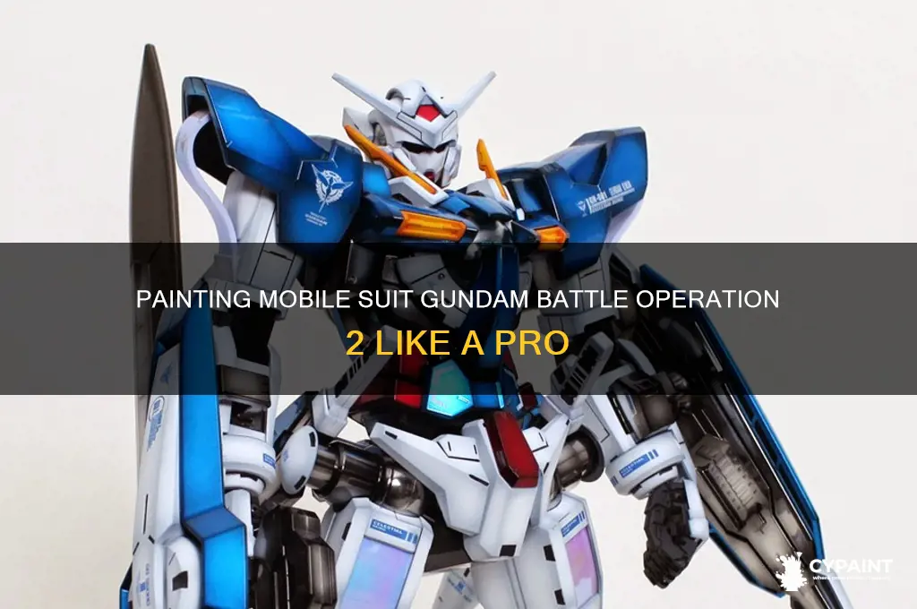 how to paint mobile suit gundam battle operation 2