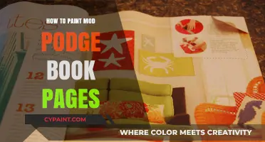 Creative Crafting: Painting Book Pages with Mod Podge Techniques