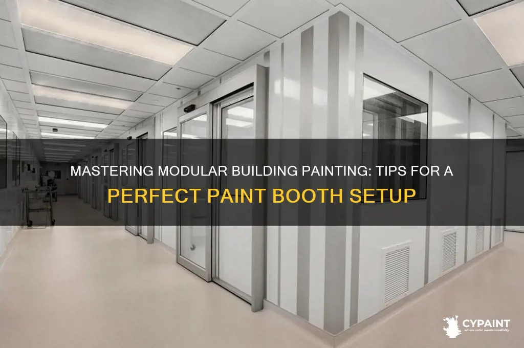 how to paint modular buildings paint booth